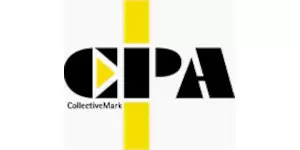 Logo featuring bold black letters "CPA" with a yellow vertical stripe and triangle.