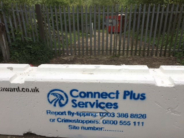 Concrete barrier - Site 14 M25 Connect J4