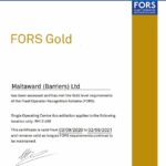 FORS Gold 2020 certificate image
