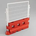 GB2 Heavy duty barrier with fence