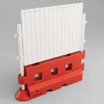 GB2 Heavy duty barrier with hoarding