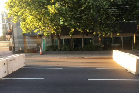 Concrete Barriers at IAAF Marathon 2017 in London