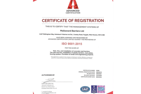 ISO 9001:2015 accreditation featured image