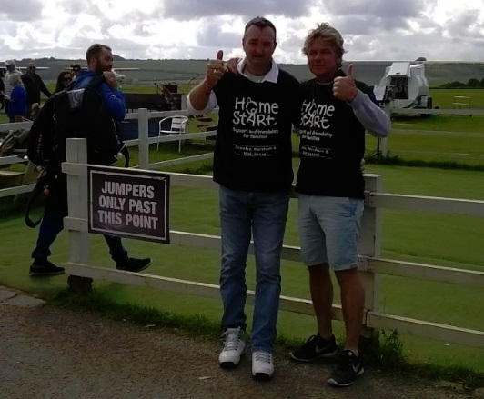 Jim and Tony Charity Skydive 2