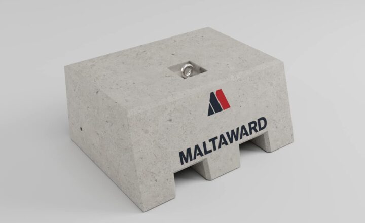 Marquee concrete barrier blocks from Maltaward for secure event anchoring