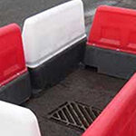 Self Weighted Plastic Barriers