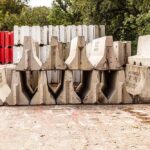 Stacks of Jersey Concrete Blocks