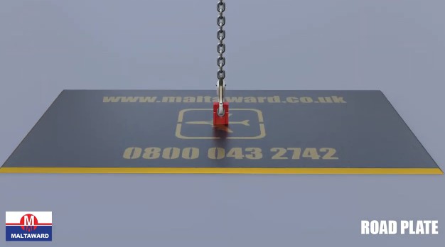 steel road plates video