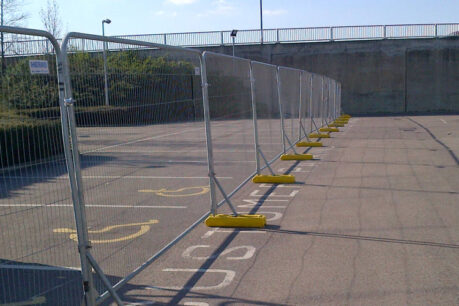 Temporary heras fencing