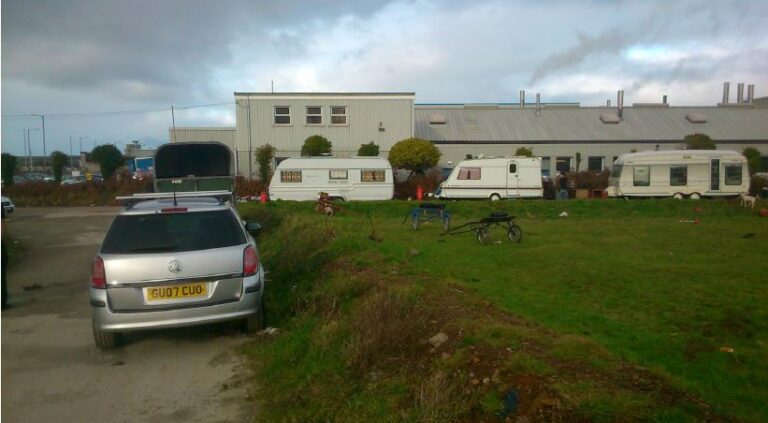 Traveller site in Redruth